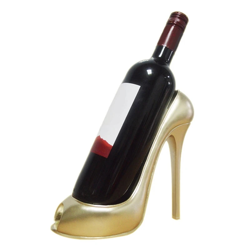 &quot;Chic High Heel Wine Bottle Holder - Stylish Kitchen and Bar Decor&quot;