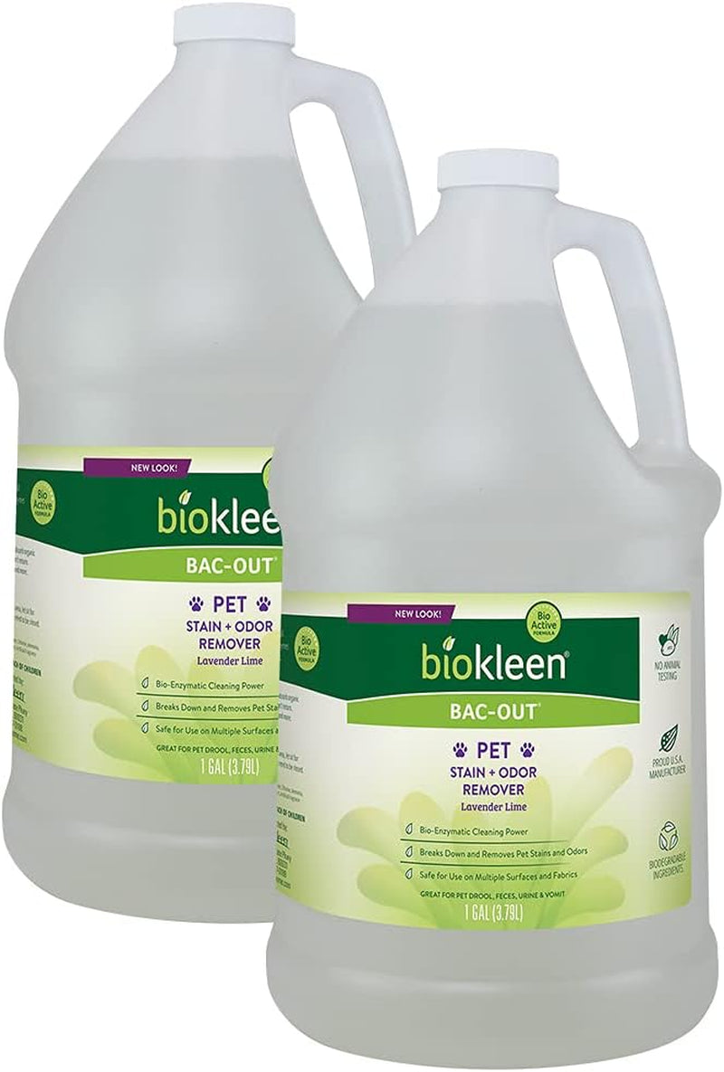 &quot;Eco-Friendly Bac-Out Pet Stain Remover - 2 Gallons of Powerful Enzymatic Formula for Safe, Natural Stain &amp; Odor Elimination on Carpets!&quot;