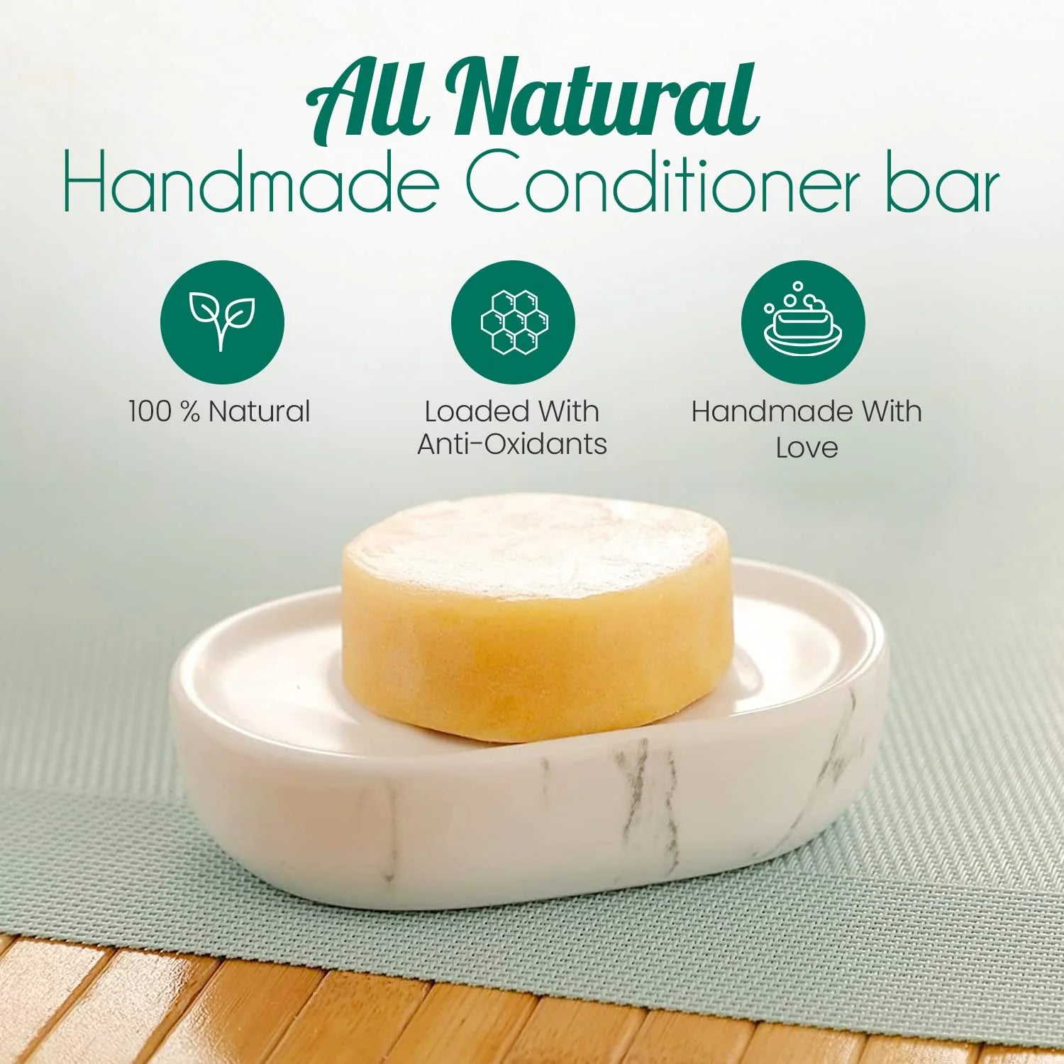 &quot;Zesty Citrus All-Natural Conditioner Bar - Eco-Friendly Beauty Essential&quot;