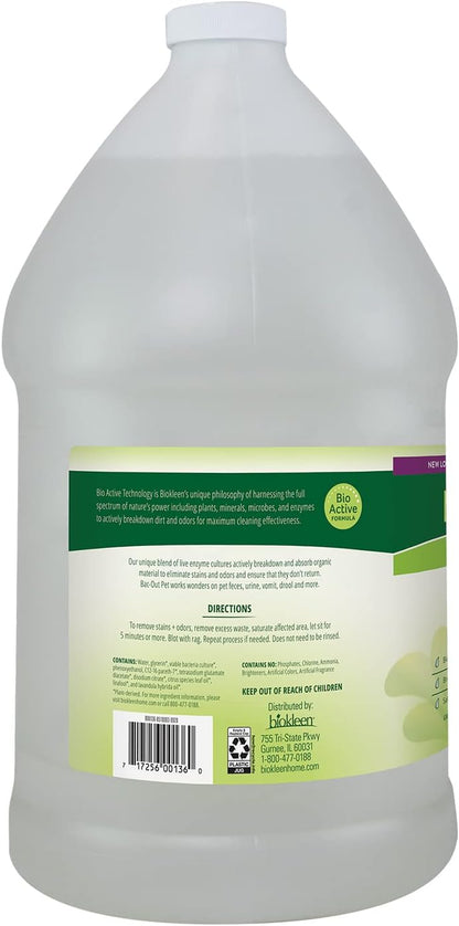 &quot;Eco-Friendly Bac-Out Pet Stain Remover - 2 Gallons of Powerful Enzymatic Formula for Safe, Natural Stain &amp; Odor Elimination on Carpets!&quot;