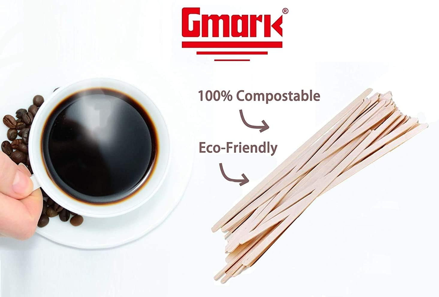 &quot;1000-Pack Eco-Friendly Birch Wood Coffee Stir Sticks for Hot Drinks&quot;