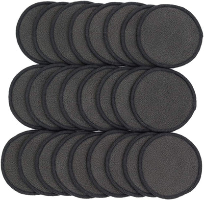 &quot;Reusable Bamboo Makeup Remover Pads - Set of 25 with Laundry Bag&quot;