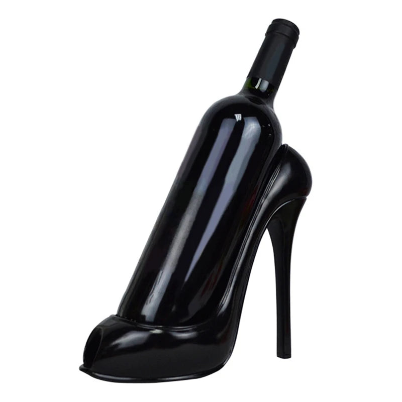 &quot;Chic High Heel Wine Bottle Holder - Stylish Kitchen and Bar Decor&quot;