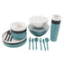 "Stylish and Sustainable 28-Piece Recycled Plastic Dinnerware Set"