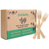 Eco-Friendly Bamboo Utensils - 300 Pack of 6.7" Compostable Disposable Forks and Cutlery