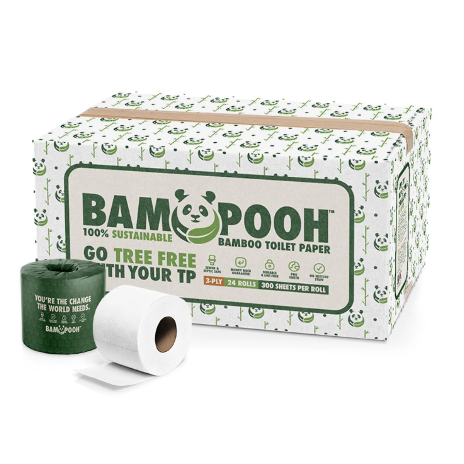 &quot;Soft &amp; Sustainable: Eco-Friendly 3-Ply Bamboo Toilet Paper&quot;