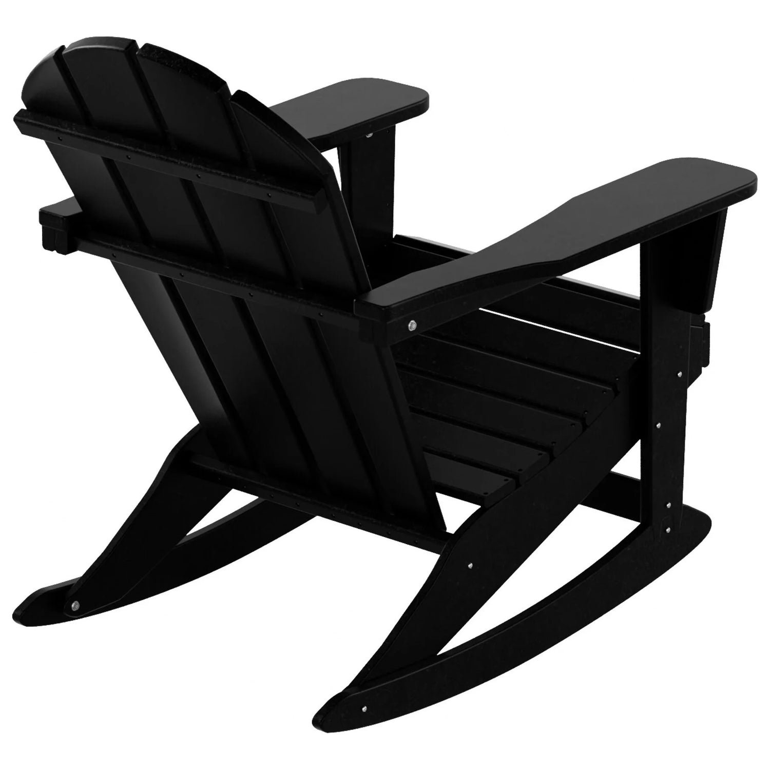 &quot;Black Eco-Friendly All-Weather Outdoor Rocking Chair - Laguna Adirondack&quot;