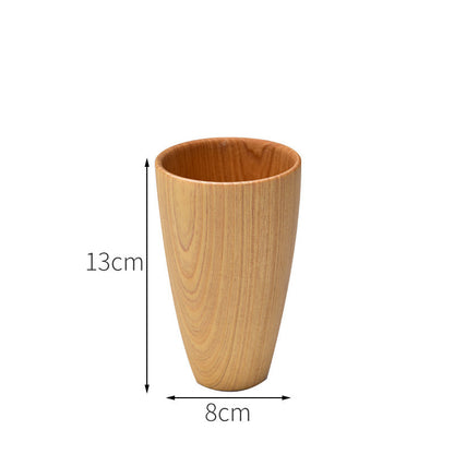 Eco-friendly Anti-scald Wooden Tea Cup Goblet