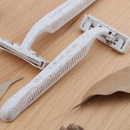 50/100 Pieces Eco Friendly Wheat Straw Manual Razor