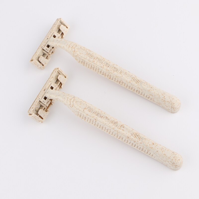 50/100 Pieces Eco Friendly Wheat Straw Manual Razor