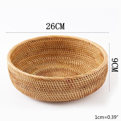 Hand-woven Rattan Wicker Basket