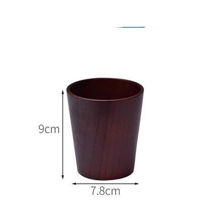 Eco-friendly Anti-scald Wooden Tea Cup Goblet