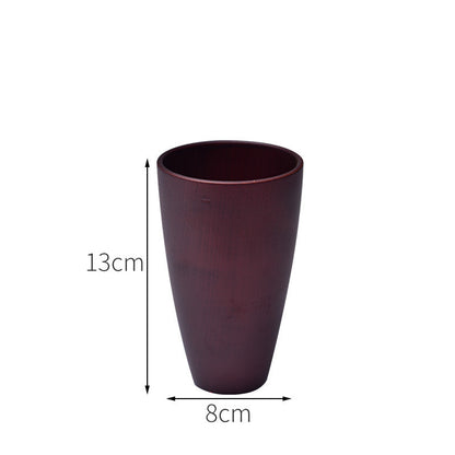 Eco-friendly Anti-scald Wooden Tea Cup Goblet