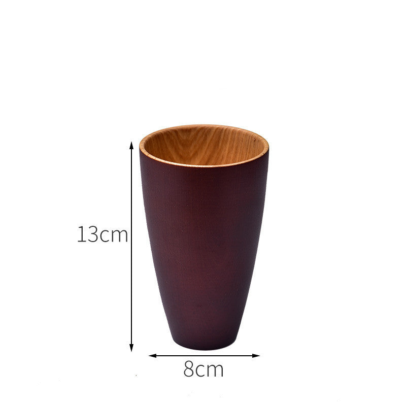 Eco-friendly Anti-scald Wooden Tea Cup Goblet